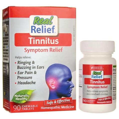 Homeolab Usa Real Relief Tinnitus Symptom 90 Chewables Hearing And
