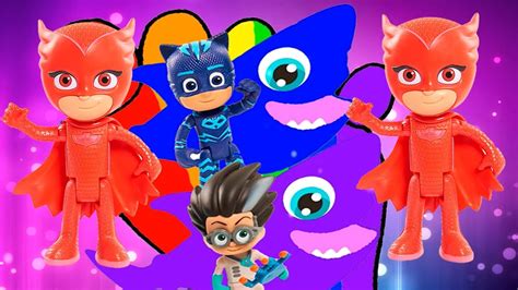 Pj Masks Wrong Heads Toys With Feet Painting And Learn Colors With Pj