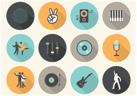 Vector Flat Music Icons Download Free Vector Art Stock Graphics And Images