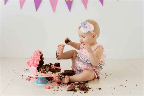 1st Birthday Baby Cake Smash Photography In Edinburgh A