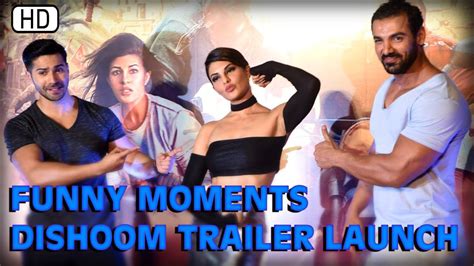 Funny Moments Dishoom Trailer John Abraham Varun Dhawan Jacqueline Fernandez And Akshaye