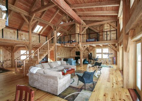 Timber frame homes offer many benefits, such as sustainability. Mortise & Tenon Joined Barn | Timber Frame