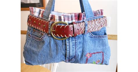 Denim Purse 221 Upcycling Ideas That Will Blow Your Mind Popsugar