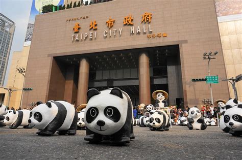 Invasion Of The Paper Mache Horde Pandas World Tour Taipei Flickr Blog