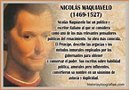 Biografia de Nicolas Maquiavelo:Perfil del Principe e Ideas Politicas