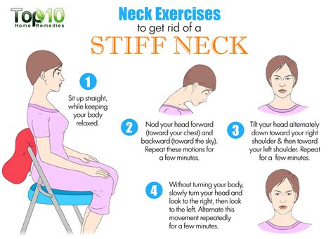 How To Get Rid Of A Stiff Neck Exercises And Home Remedies Neck