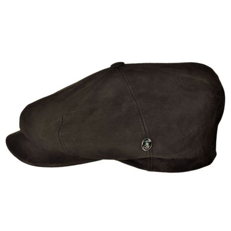 City Sport Caps Matte Nappa Leather Newsboy Cap Flat Caps View All