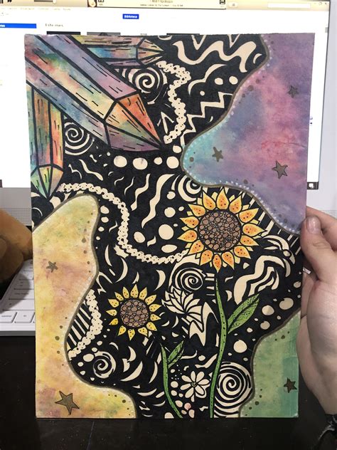 ️🌻 Trippy Painting Flower Art Painting Painting And Drawing Trippy