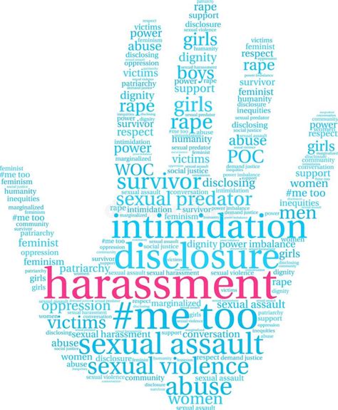 Harassment Word Cloud Stock Vector Illustration Of Inequities 105410135