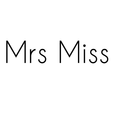 Mrs Miss