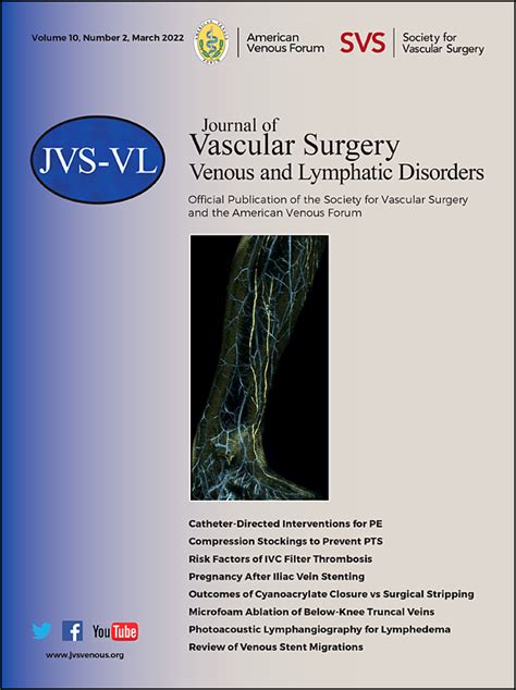 Journal Of Vascular Surgery Venous And Lymphatic Disorders Elsevier