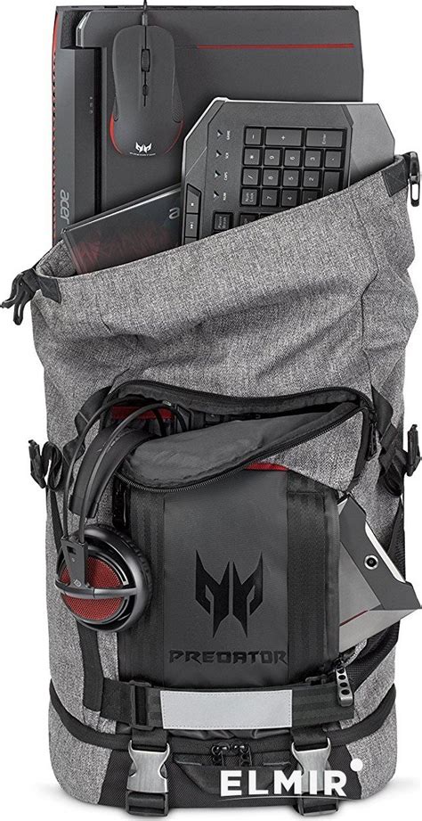 Рюкзак Acer Predator Gaming Rolltop Backpack Pbg6a0 Gray Black Np