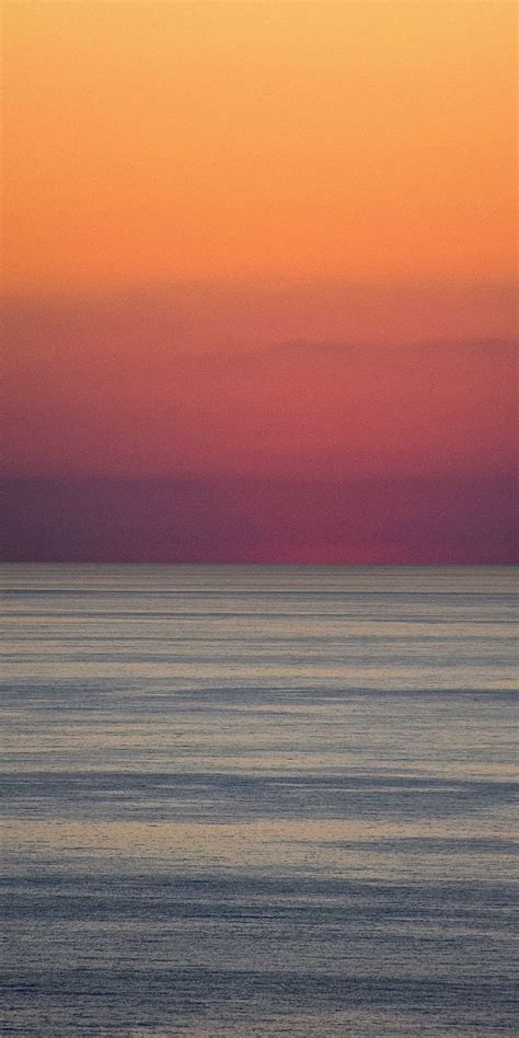 Sea Calm Sunset Body Of Water Blur 1080x2160 Wallpaper Scenery