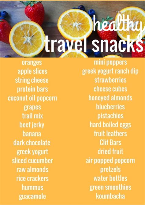 Healthy Travel Snacks A List Of Healthy Food For Your Next Road Trip