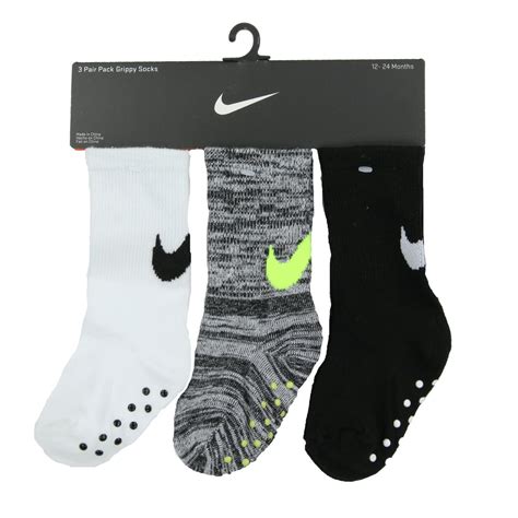 Nike Nike Toddler 3 Pack Crew Gripper Socks Black 023 12 24