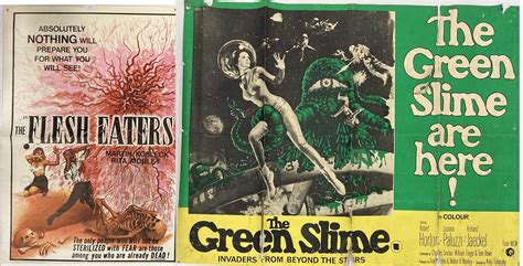 Lot 34 Green Slime Uk Quad Flesh Eaters 1964