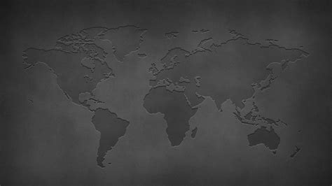 Grey Map Of The World Wallpaper Carrotapp
