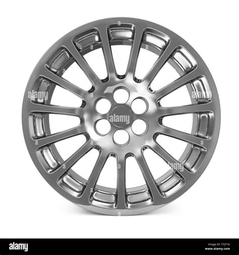 Car Alloy Rim Isolated On White Background Stock Photo Alamy