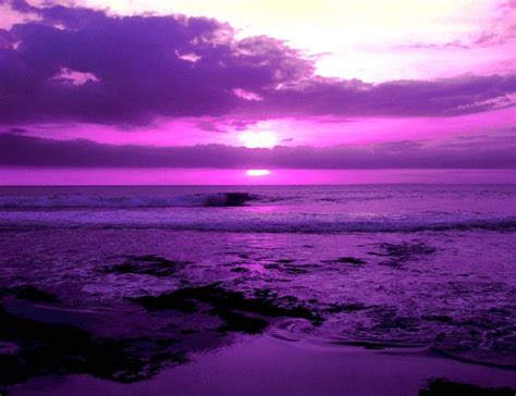 Purple Ocean Sunset Purple Sunset Purple Sky Purple Wallpaper