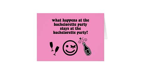 Bachelorette Party Card Zazzle