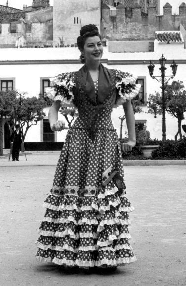 Flamencadas — Ava Gardner En La Feria De Sevilla 1950 Ava Gardner