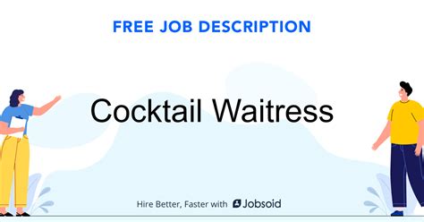 Cocktail Waitress Job Description Jobsoid