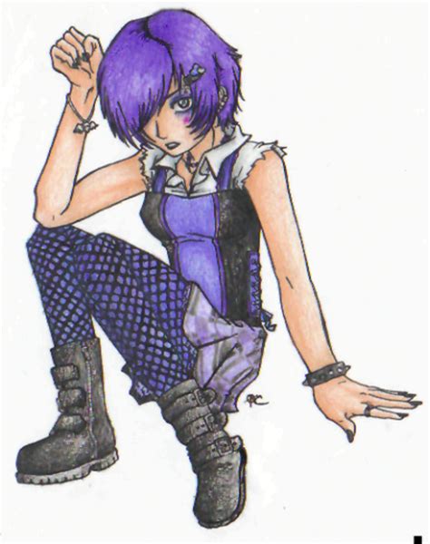 Emo In Purple By Icecatdemon On Deviantart