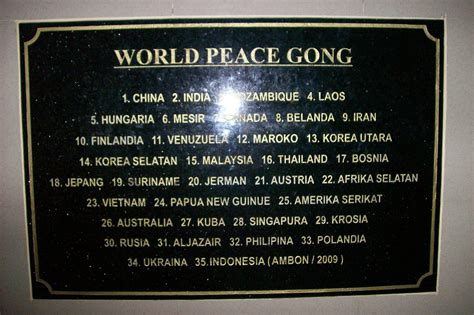 World Peace Gong Aprilize