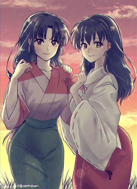 Higurashi Kagome And Sango Inuyasha Drawn By Aerururu Danbooru