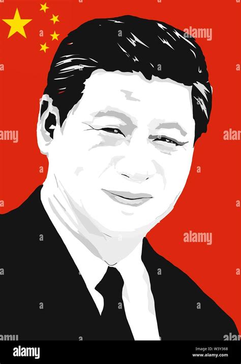Xi Jinping Illustration Stock Photo Alamy