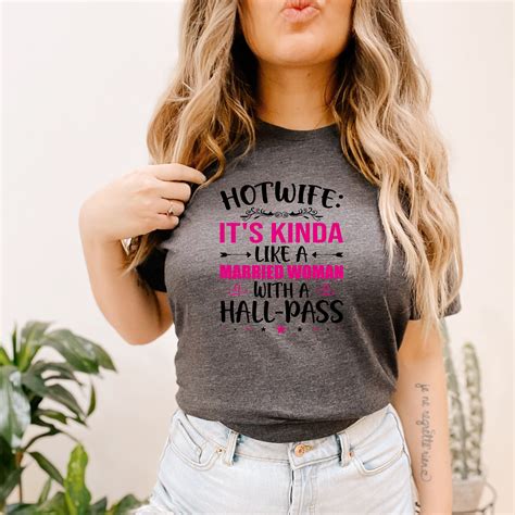 Hall Pass Wife Hotwife Couples Shirts Sexy Top Porn Slut Big Etsy Canada
