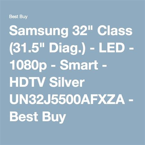 Samsung 32 Class Led 1080p Smart Hdtv Un32j5500afxza Best Buy Cool Things To Buy Samsung Hdtv