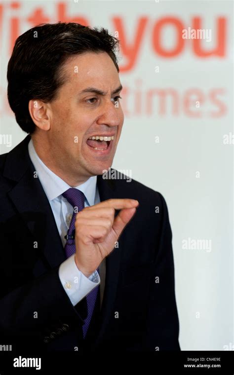 Labour Leader Ed Miliband Gives His Keynote Speech At The Launch Of The Local Elections In Kings