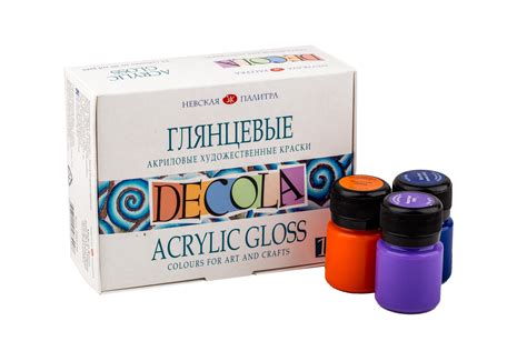 Decola Gloss Acrylic Colors 20 Ml X 12 Shades Made In Russia Sitaram Stationers