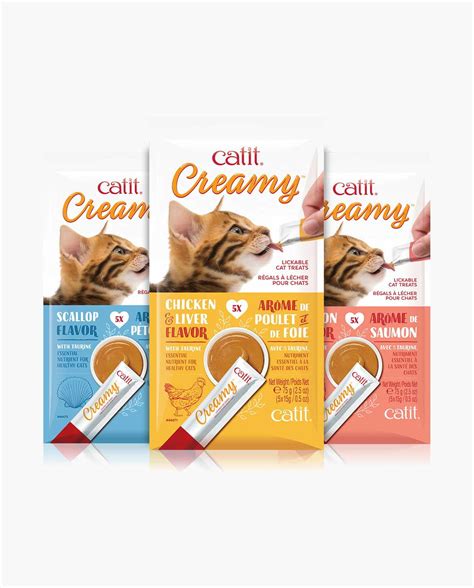 Catit Creamy Natural Lickable Cat Treat 15 Pack