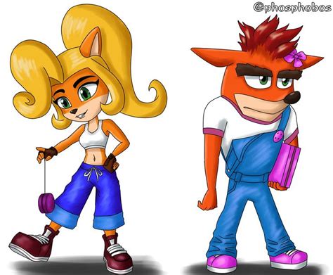 Coco And Crash Costume Swap Crash Bandicoot Characters Crash