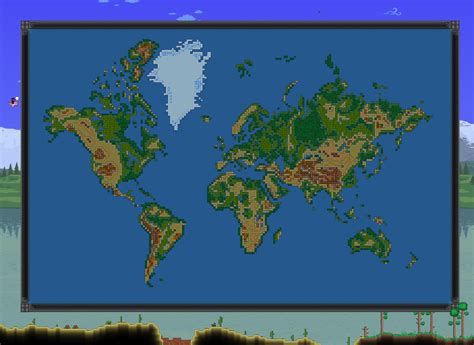 Built The World Map Rterraria