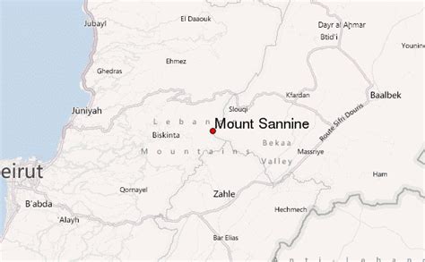 Mount Sannine Mountain Information