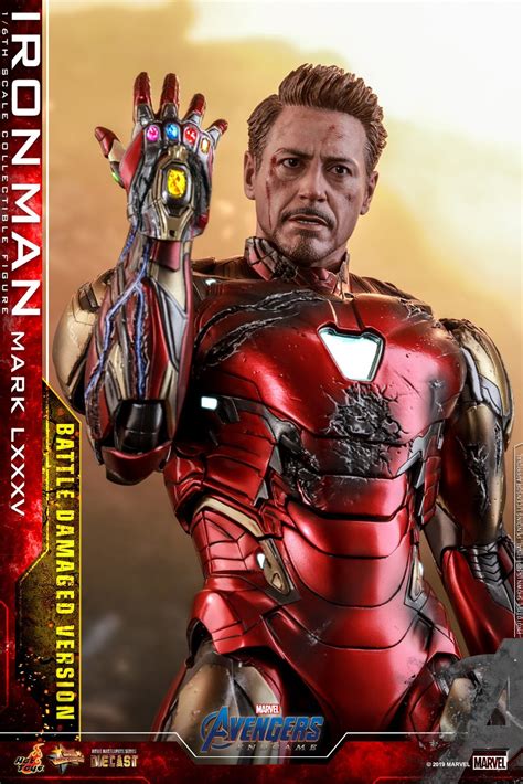 Toyhaven Hot Toys Avengers Endgame 1 6 Iron Man Mark Lxxxv Battle Damaged Version 12 Inch Figure