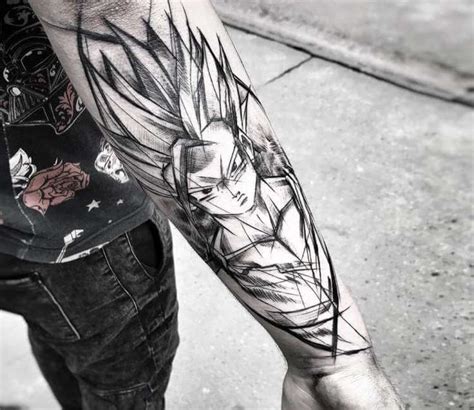 Tattoos are a symbol of dedication due to their relatively permanent nature, so these people have to have been true fans to brand these tats. Photo - Gohan tattoo by Inne Tattoo | Photo 24043 in 2020 ...