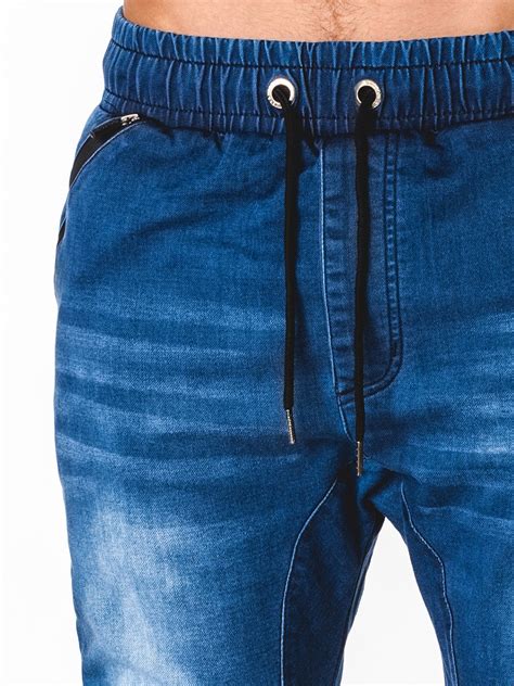 Mens Jeans Joggers Blue P651 Modone Wholesale Clothing For Men
