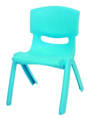 5x Children Strong Stackable Kids Plastic Chair Picnic Party Garden