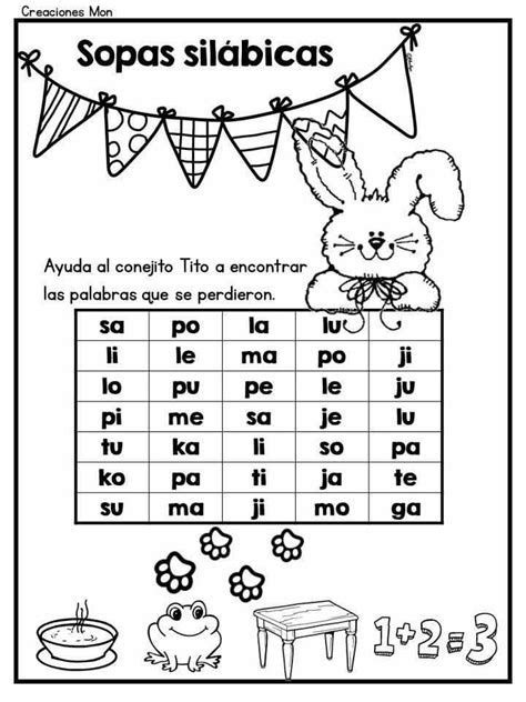 Sopas De Letras Para Practicar Las Silabas Simples Imagenes