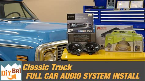 Full Sound System Install Upgrade Classic Chevy Stereo Install Youtube