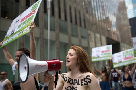 Ny Stages Topless Parade With 60 Cities Worldwide Orange County Register
