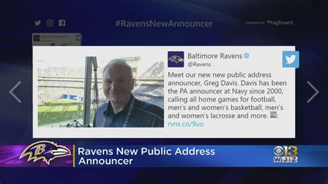 Ravens Have New Public Address Announcer Youtube