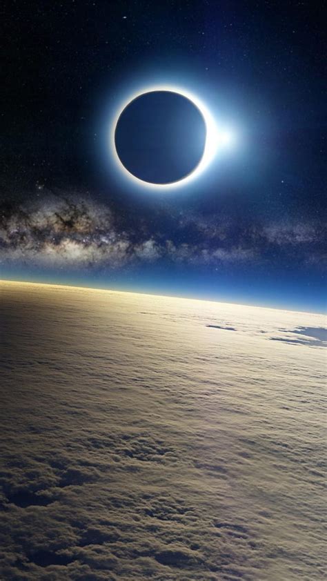 Solar Eclipse Day Outer Space Hd Phone Wallpaper Peakpx