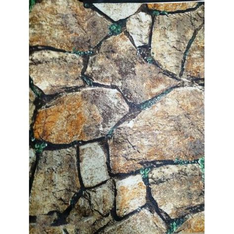 Rg Papers Glossy Stone Wall Paper Size 57 Square Feet At Rs 1500