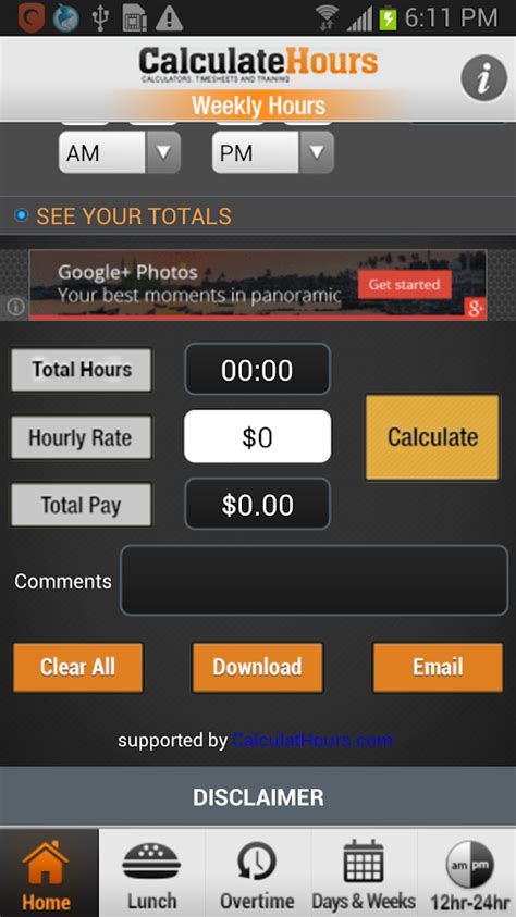How to use time card/sheet calculator? Time Card Calculator Pro - Android Apps on Google Play