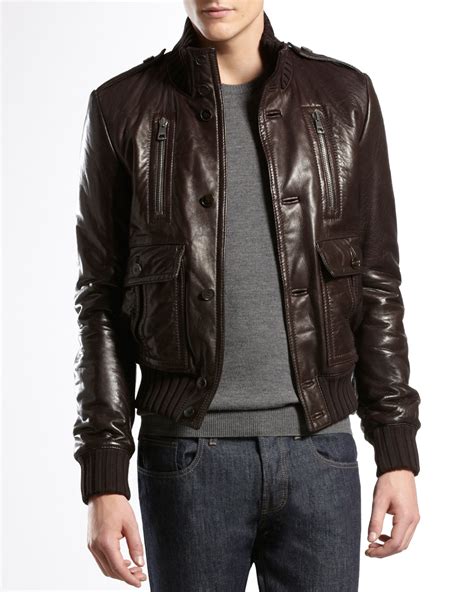 Gucci Bomber Jacket In Brown For Men Lyst